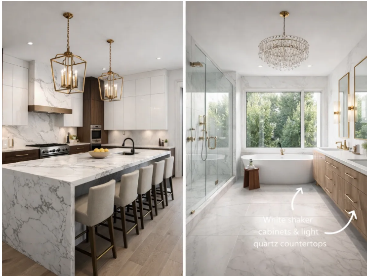 Modern kitchen and bathroom remodeling