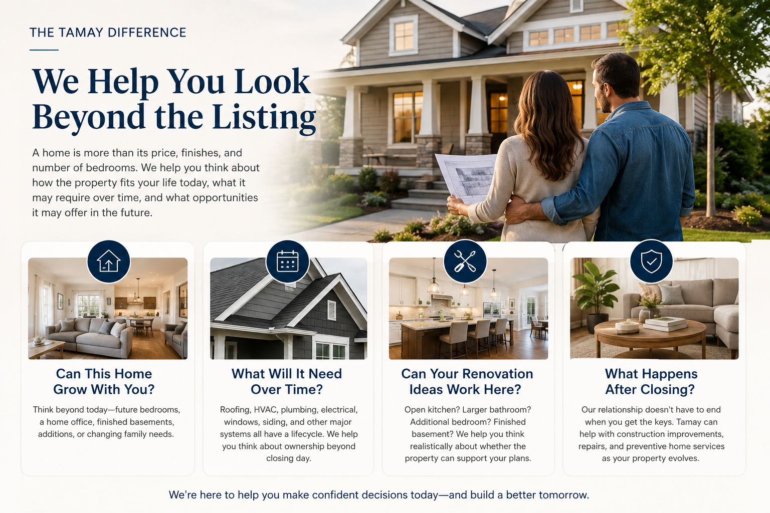 Today to tomorrow storytelling for first-time buyers, growing families, and investors